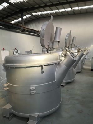 정밀하고 안전한 이송을 위한 강철 손잡이 용융 알루미늄 이송 래들