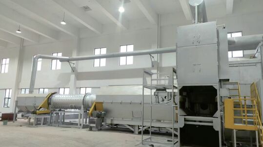 높은 회수 효율과 소형 발자국을 위한 PLC 제어 시스템으로 자동 알루미늄 슬래그 처리 장비