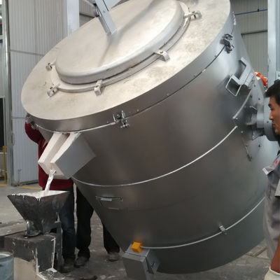 제품은 200-1000kg 용해 알루미늄 주조공장 노 PLC를 금괴로 만듭니다