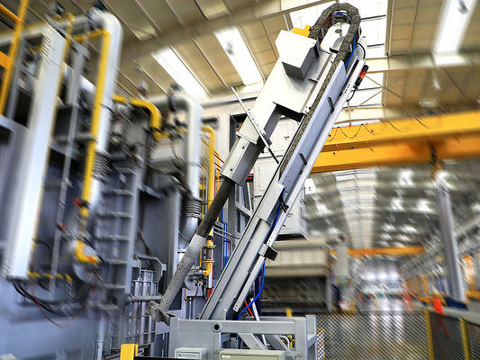 서보 모터 주입 압력 제어 0-300mm/s 속도 및 25MPa 압력의 알루미늄 정련용 로터리 플럭스 인젝터