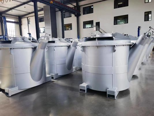 300kg 녹은 알루미늄 전송 캔 500kg 수동 조작 Foundry 캔 800kg 1000kg 녹은 알루미늄 캔