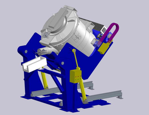 용융 알루미늄용 포크리프트 타입 및 주전자 디자인의 360° 회전 알루미늄 액체 이송 백