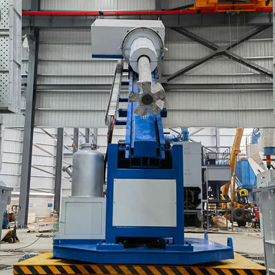 서보 모터 주입 압력 제어 0-300mm/s 속도 및 25MPa 압력의 알루미늄 정련용 로터리 플럭스 인젝터