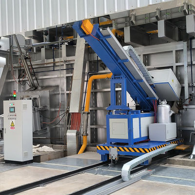 서보 모터 주입 압력 제어 0-300mm/s 속도 및 25MPa 압력의 알루미늄 정련용 로터리 플럭스 인젝터