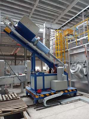 930 KG 880mm 주괴 작은 전기 알루미늄 용해로 알루미늄 빠른 용해