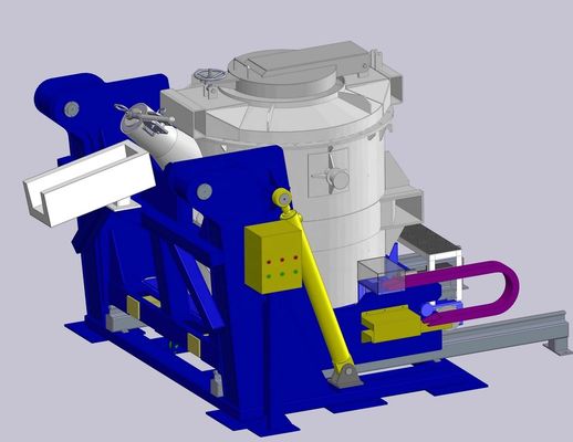 용융 알루미늄 이송 래들 안전 기능 및 주입구 포함