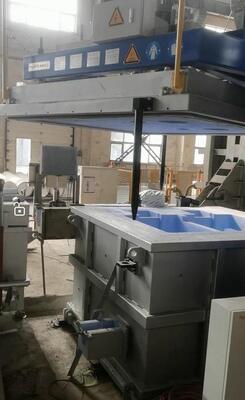 용융 알루미늄용 60% 효율 밀폐형 박스 디자인 및 이중 밀봉의 인라인 탈기 기계