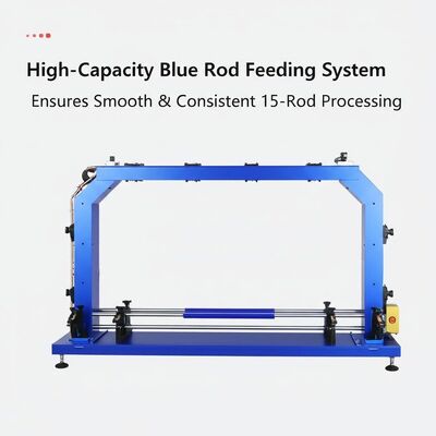 High-Capacity 15-Rod Feeding System with Stainless Steel Construction and Variable Speed Control for Rotary Flux Injector