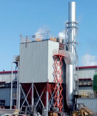 친환경 카트리지 집진기, 대풍량, 높은 분진 제거 효율, PLC 제어 시스템