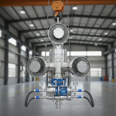 로터 수 3 산업용 유체 주입을 최적화하기 위해 압축 공기 N2 및 크레인에 의해 들어올리는 로터 플럭스 주입기