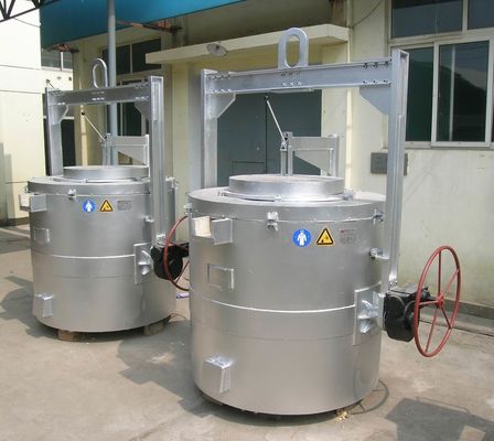 산업 가스 중단 알루미늄 도가니 로 전기 유형 500KG