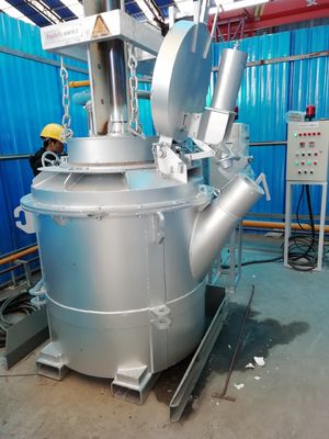 1200KG 찻주전자 포크리프트 주조 주조 주둥이를 가진 녹은 알루미늄 이동 국자