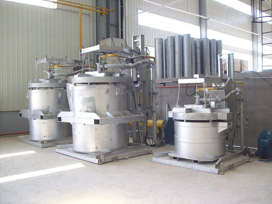 500~1200°C 온도 범위의 LNG 에너지 공급과 함께 공기 실린더 리프팅 파워 캔드 프리 히터